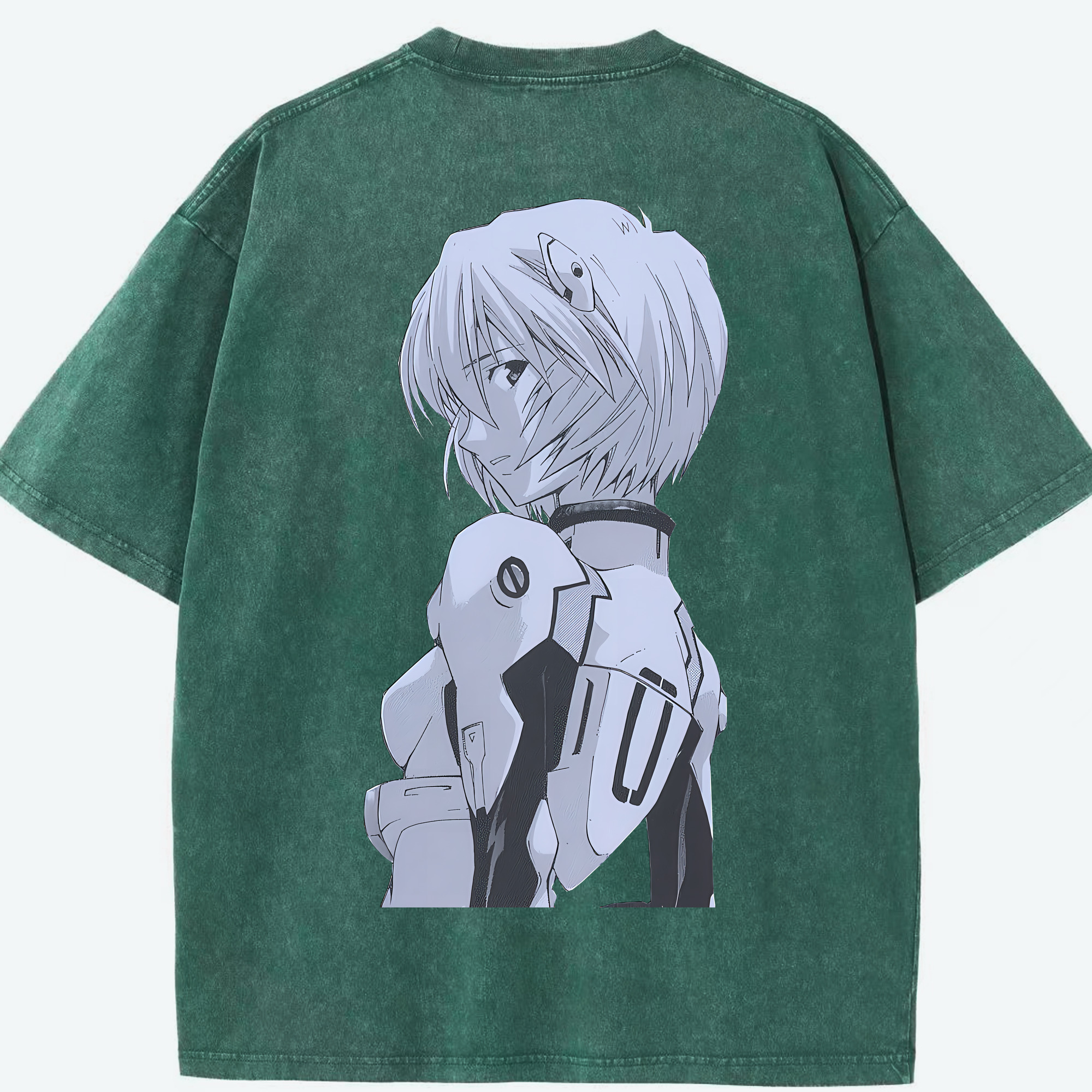 （画像用） EVA 新世紀エヴァンゲリオン 綿100% ヴィンテージ風 半袖Tシャツ（背面プリント）